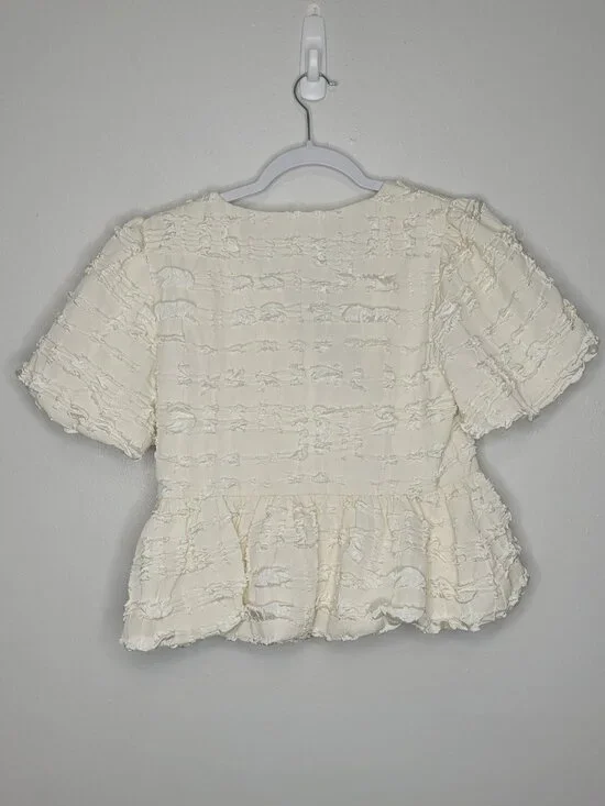 Idem Ditto Textured Romantic Bow Tie Cute Artsy School Girl size medium - Picture 2 of 6